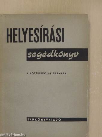 Helyesírási segédkönyv