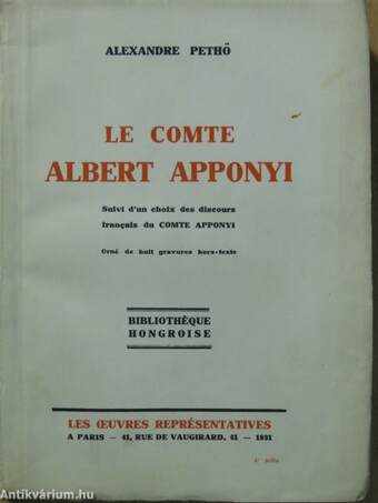 Le comte Albert Apponyi