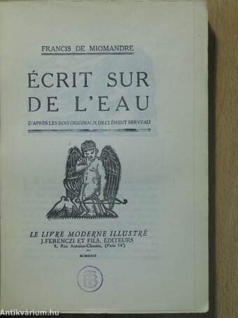 Écrit sur de l'eau