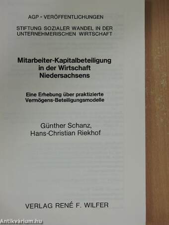 Mitarbeiter-Kapitalbeteiligung in der Wirtschaft Niedersachsens