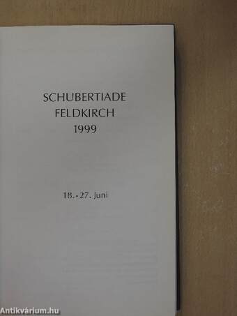 Schubertiade Feldkirch 1999