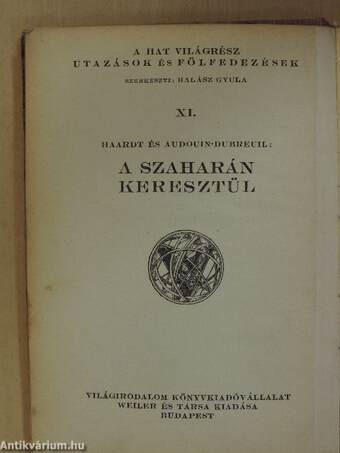 A Szaharán keresztül