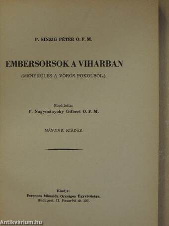 Embersorsok a viharban