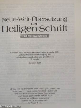 Neue-Welt-Übersetzung der Heiligen Schrift