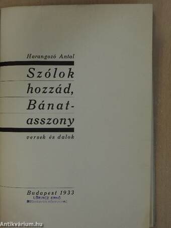 Szólok hozzád, Bánat-asszony