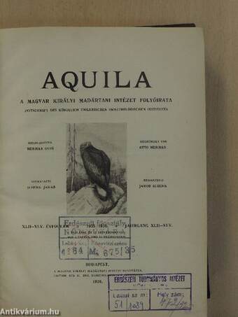 Aquila 1935-1938. január-december