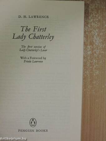 The First Lady Chatterley