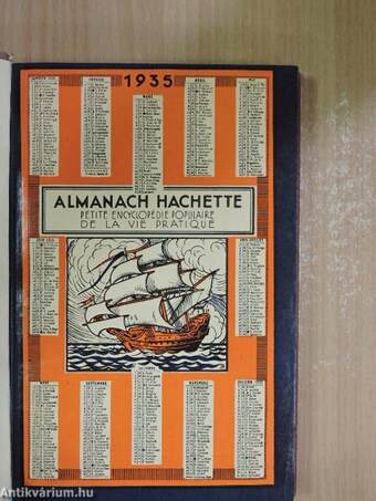 Almanach Hachette 1935