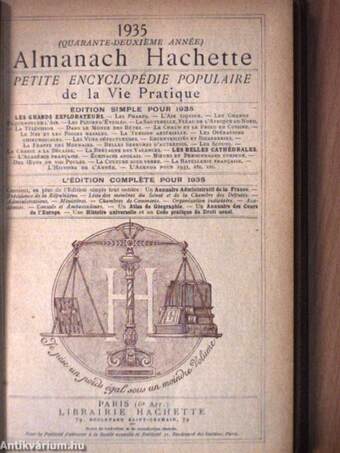 Almanach Hachette 1935