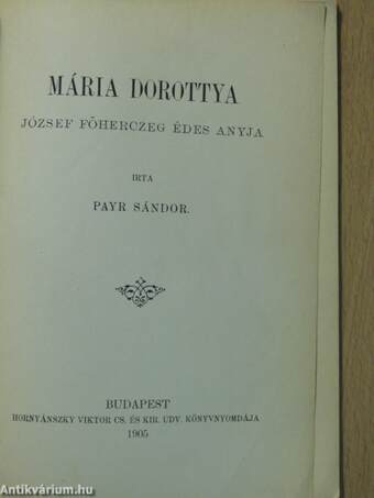 Mária Dorottya