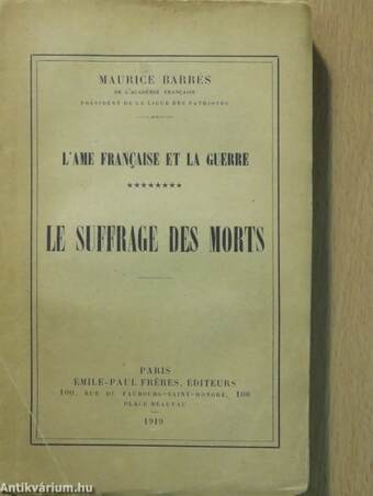 Le suffrage des morts