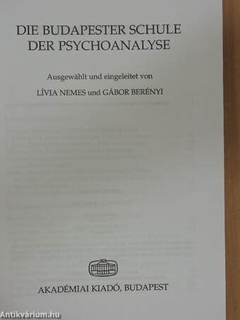 Die Budapester Schule der Psychoanalyse