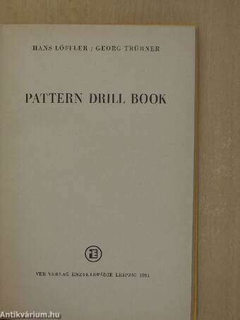 Pattern Drill Book