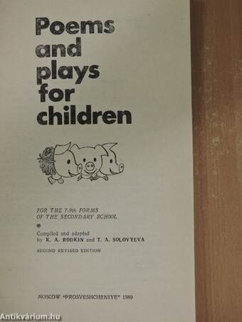 Poems and plays for children