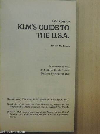 KLM's Guide to the U.S.A.