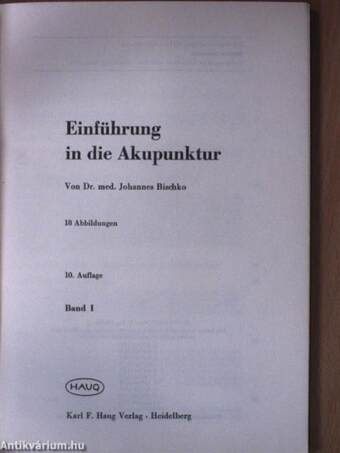 Einführung in die Akupunktur I.