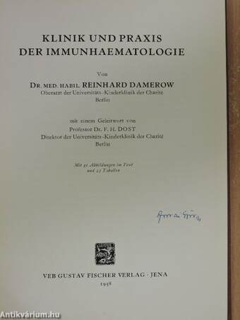 Klinik und Praxis der Immunhaematologie