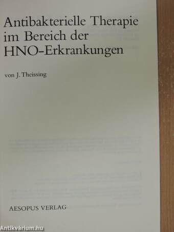 Antibakterielle Therapie im Bereich der HNO-Erkrankungen