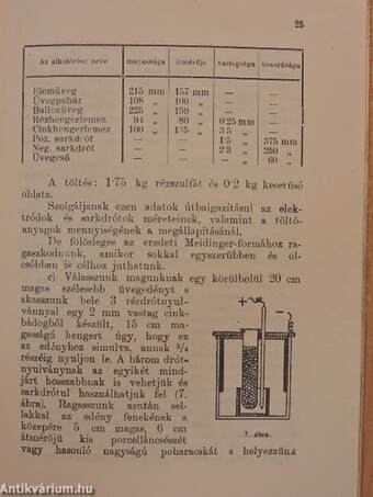 A galvánelemek összeállítása