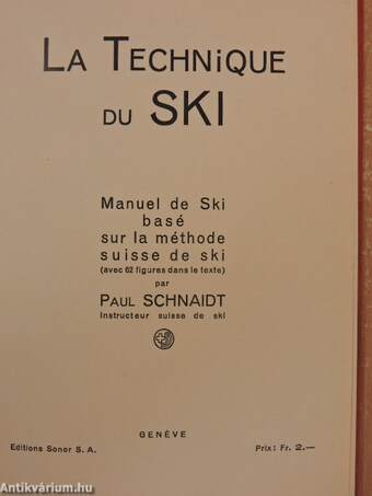 La Technique du Ski