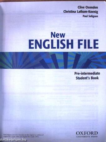 New English File - Pre-intermediate - Student's Book