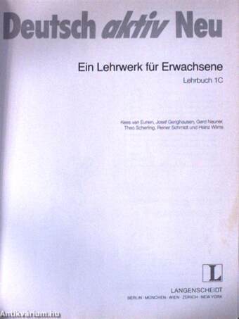 Deutsch aktiv Neu 1C - Lehrbuch