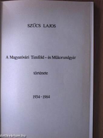 A Magyaróvári Timföld- és Műkorundgyár története