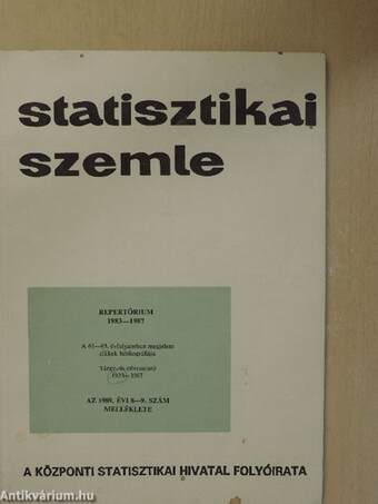 Statisztikai szemle 