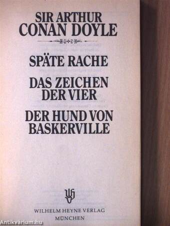 Späte Rache/Das Zeichen der vier/Der Hund von Baskerville