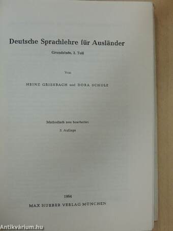 Deutsche Sprachlehre für Ausländer Grundstufe 2.