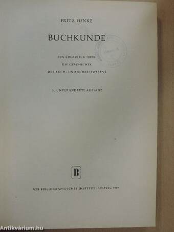 Buchkunde