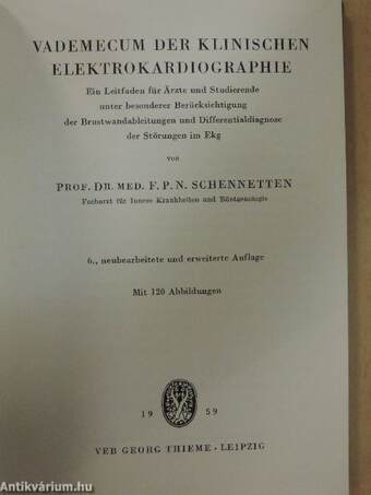 Vademecum der klinischen Elektrokardiographie