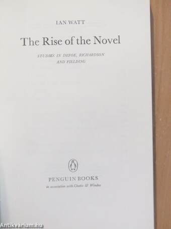 The Rise of the Novel