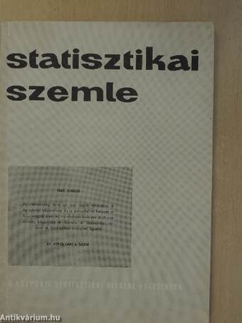Statisztikai Szemle 1983. június