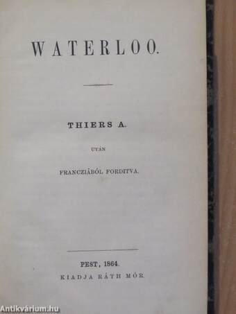 Waterloo/I. Napoleon Szent-Ilona szigetén