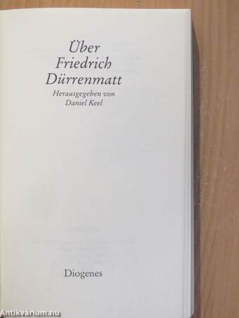 Über Friedrich Dürrenmatt