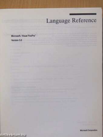 Language Reference