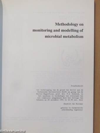 Methodology on monitoring and modelling of microbial metabolism