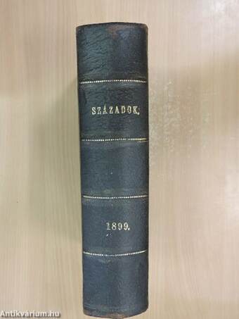 Századok 1899/1-10.