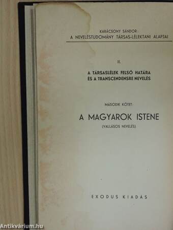 A magyarok Istene