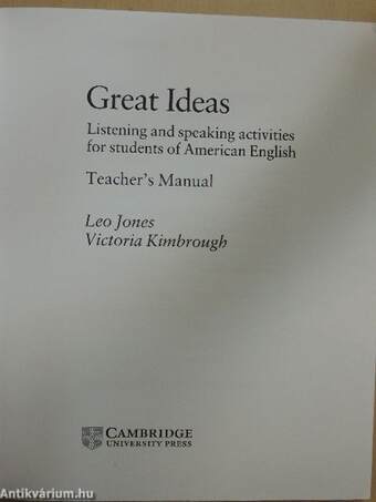 Great Ideas - Teacher's Manual