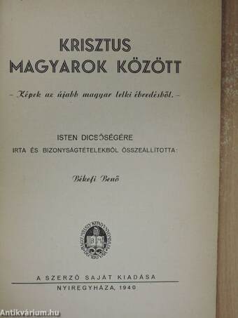 Krisztus magyarok között