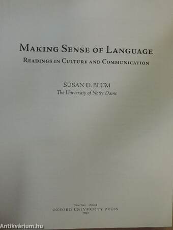 Making Sense of Language