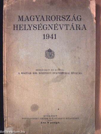 Magyarország helységnévtára 1941