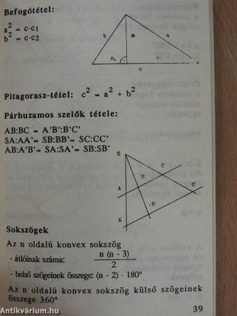 Felkészülés az érettségire - Matematika összefoglalás