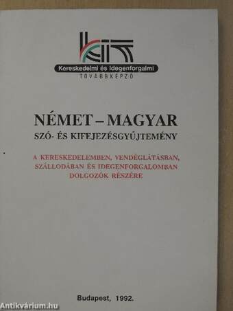 Német-magyar szó- és kifejezésgyűjtemény