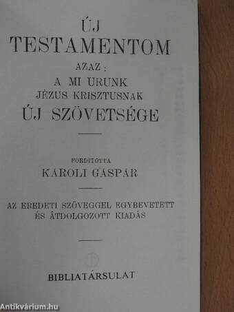 Új Testamentom/A Zsoltárok Könyve
