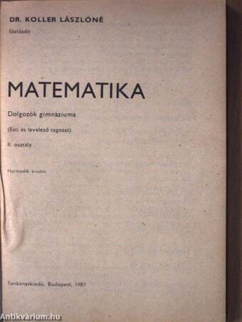 Matematika II.