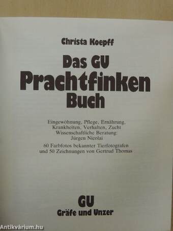 Das GU Prachtfinken Buch