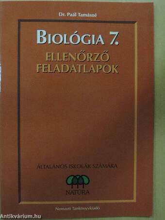 Biológia 7. - Ellenőrző feladatlapok